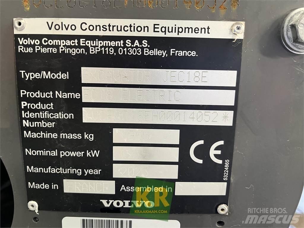 Volvo EC18E Kāpurķēžu ekskavatori
