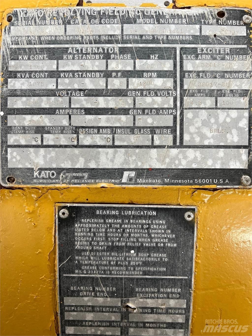 Kato 1500kW Citi ģeneratori