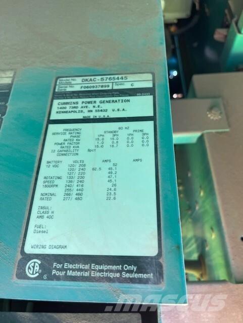 Onan 15kW Dīzeļģeneratori
