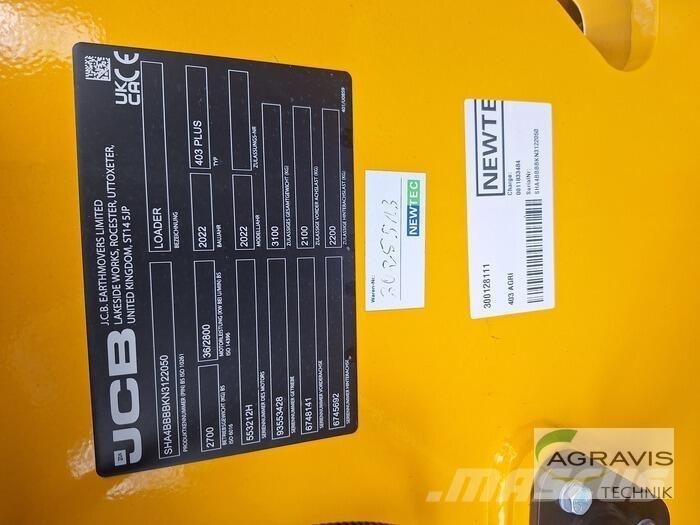 JCB 403 AGRI Iekrāvēji uz riteņiem