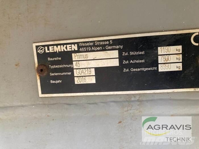 Lemken PRIMUS 45/27 Piekabināmie smidzinātāji(miglotāji)