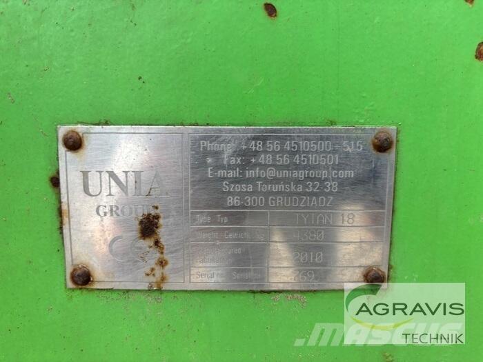 Unia TYTAN 18 Minerālmēslu izkliedētāji