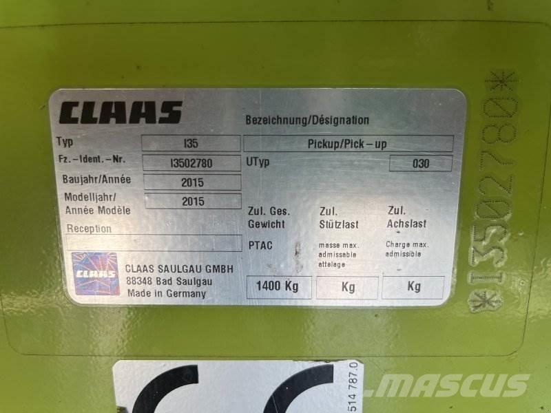 CLAAS Pick-Up Ražas novākšanas galvas