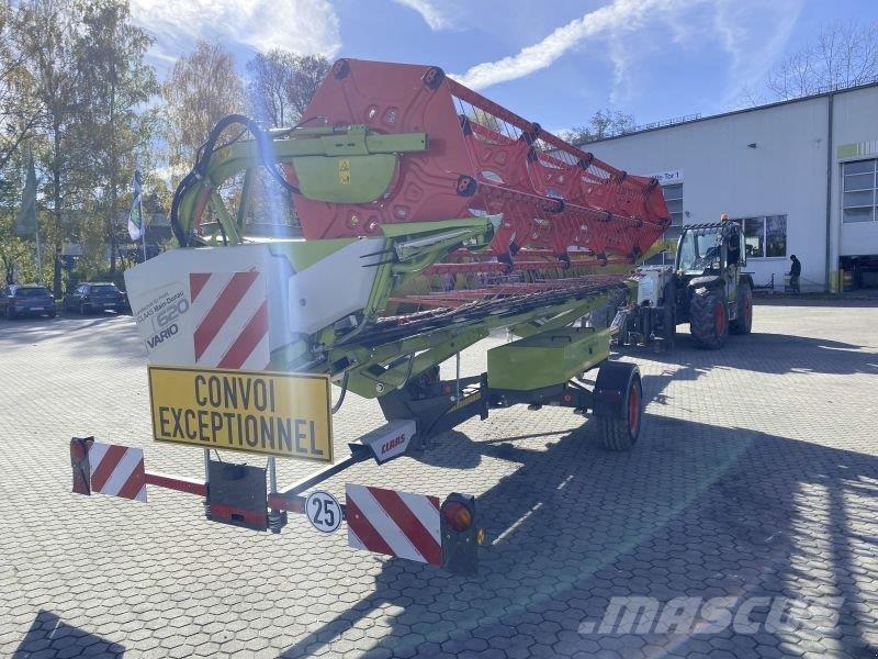 CLAAS V 620 + TW Ražas novākšanas galvas