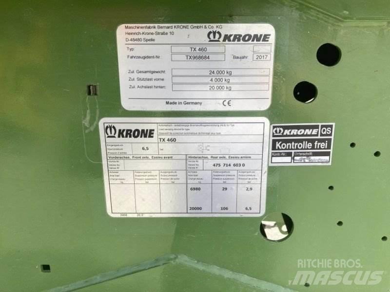 Krone TX 460 Skaidu pārvadāšanas treileri