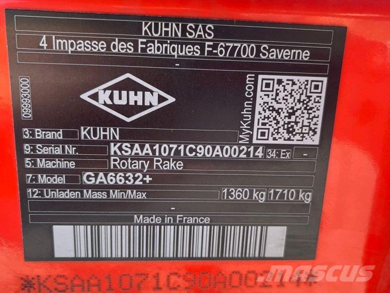 Kuhn GA 6632+ Vālotāji
