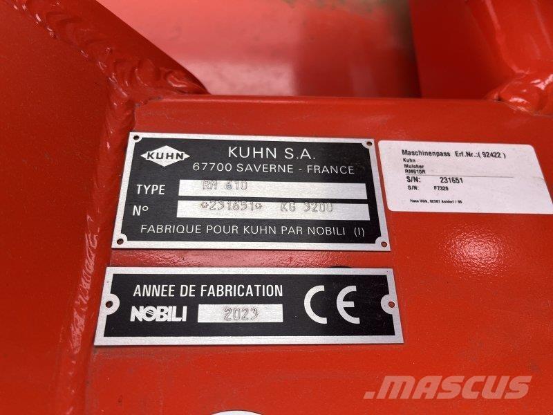 Kuhn RM610R Zāles smalcinātāji