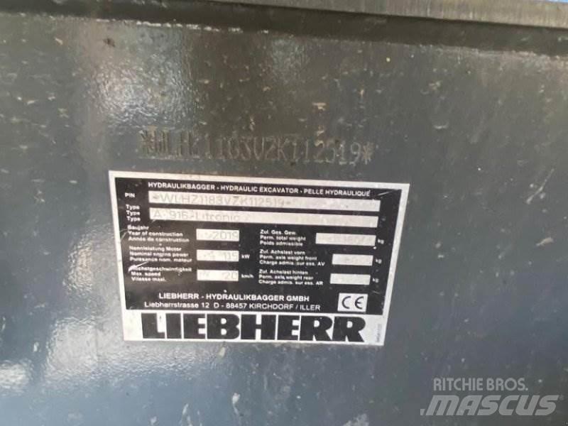 Liebherr A 916 Ekskavatori uz riteņiem