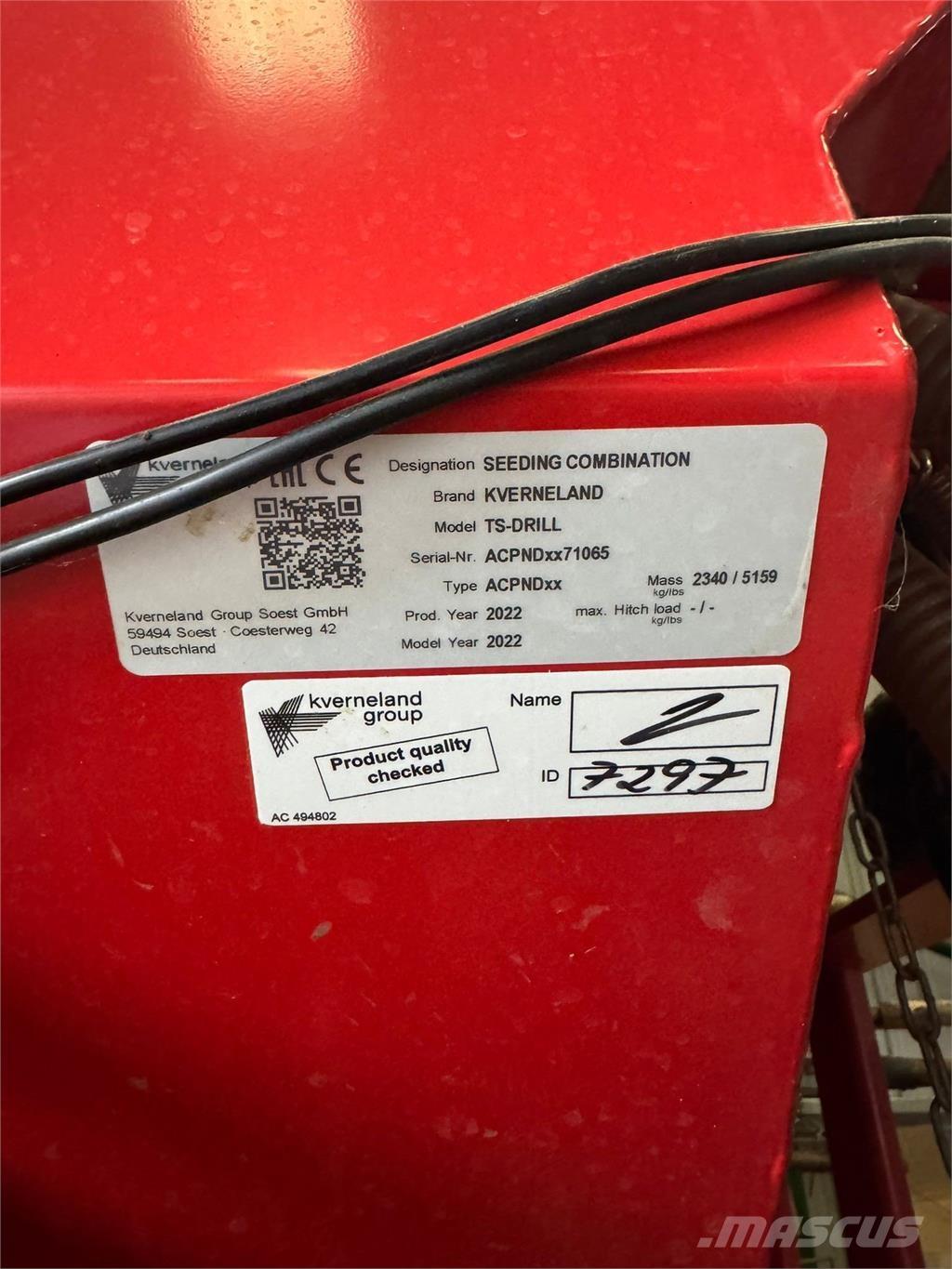 Kverneland 4.8M Lauksaimniecība- Citi