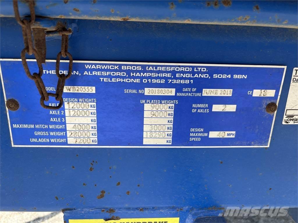  WARWICK 20 TONNE Citas piekabes