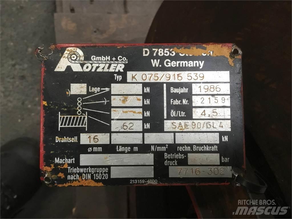 Faun RTF 30 winch Pacēlāju/krānu aprīkojums