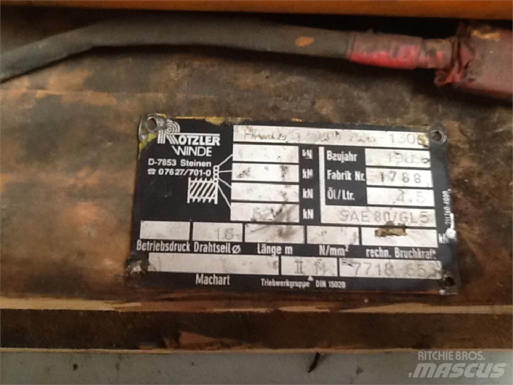Faun RTF 30 winch Pacēlāju/krānu aprīkojums