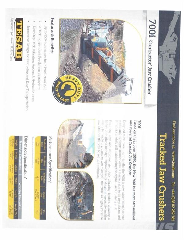 Tesab 700i Drupinātāji