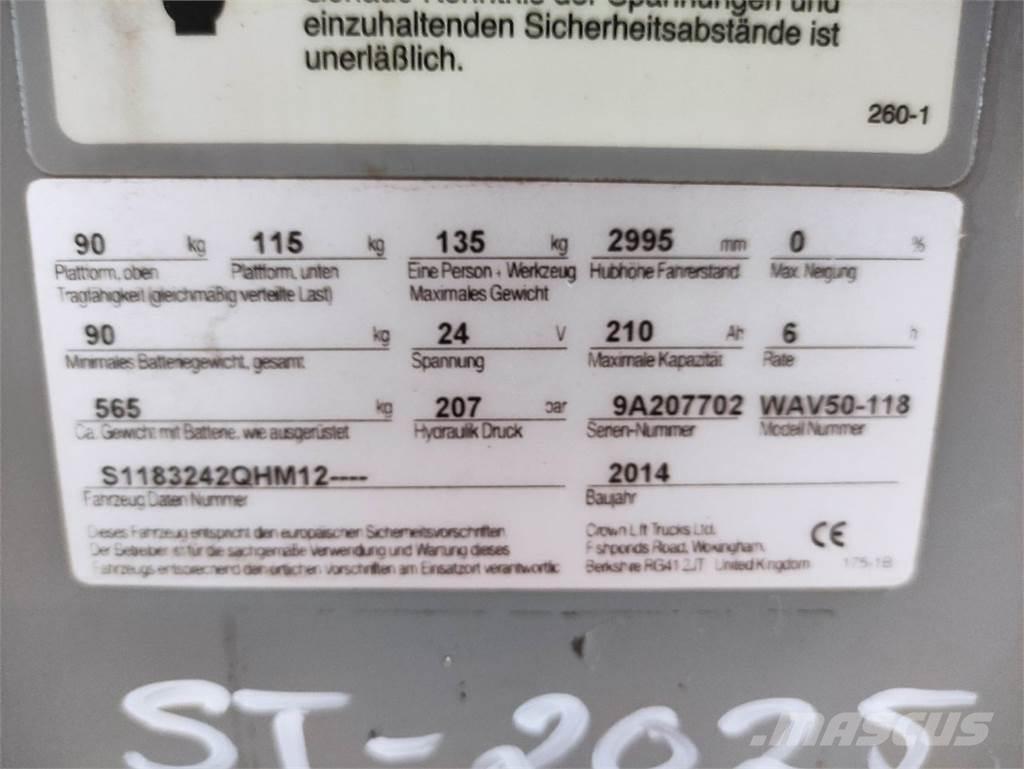Crown WAV50-118 Pasūtījumu savācējs lielam augstumam