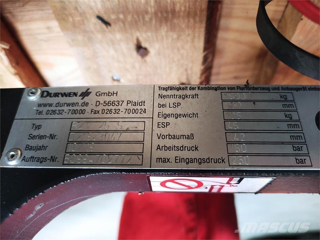 Durwen RZV 25 S Iekraušanas tehnika- Citi
