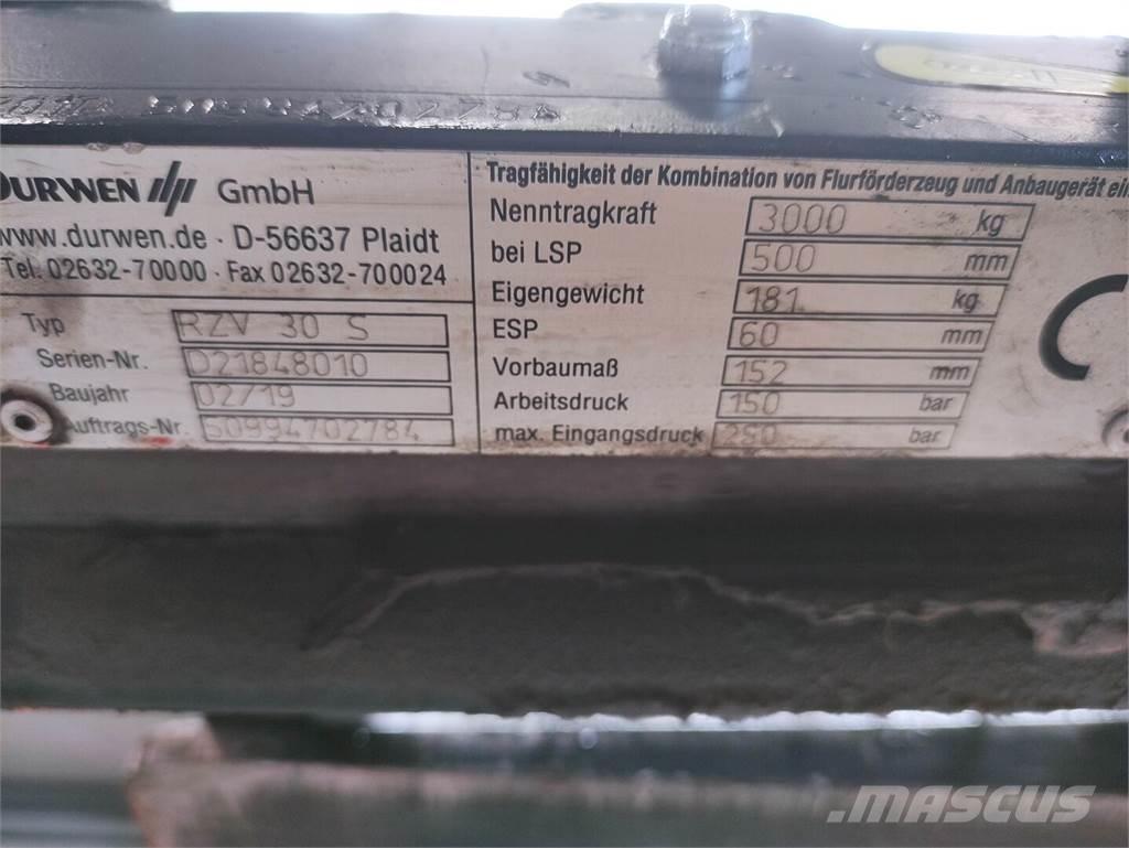 Durwen RZV 30S Iekraušanas tehnika- Citi