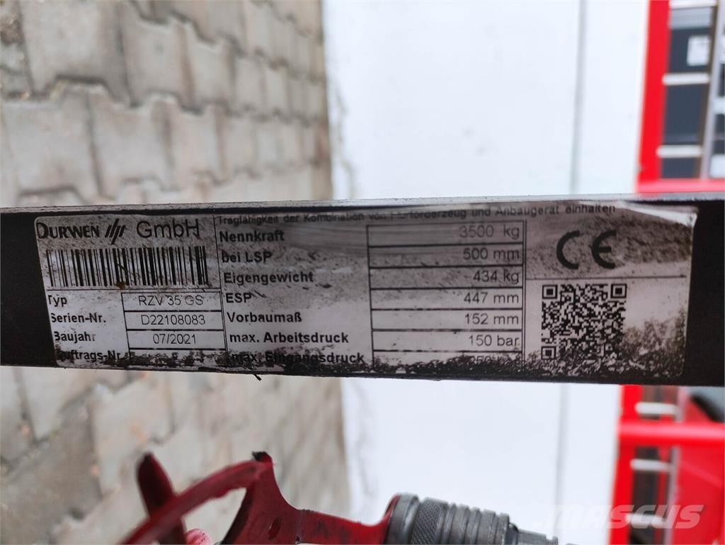 Durwen RZV 35 GS Iekraušanas tehnika- Citi