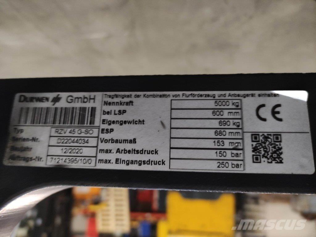 Durwen RZV45 (G-SO) Iekraušanas tehnika- Citi