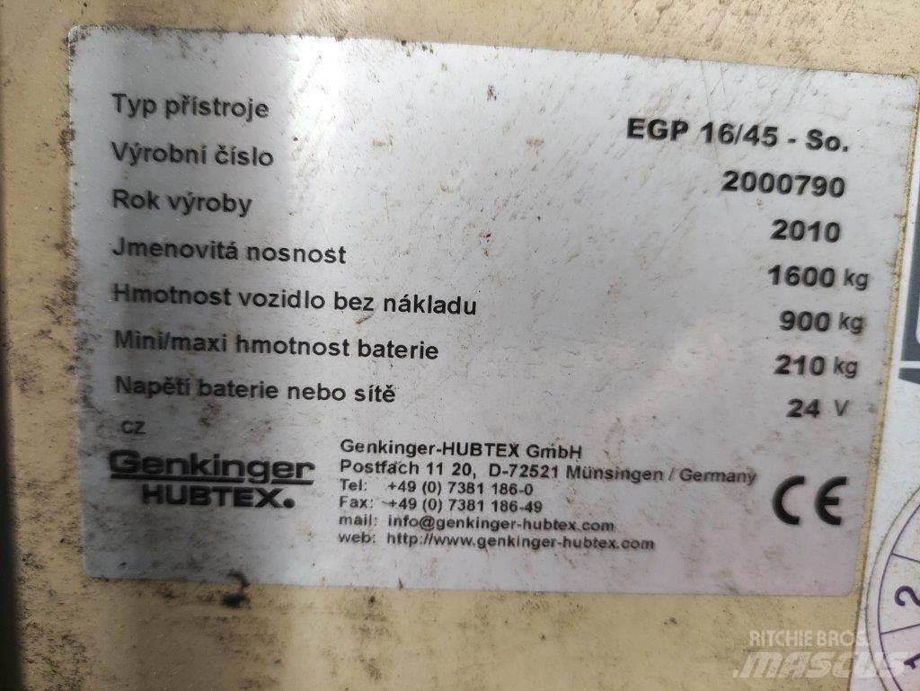 Hubtex EGP16/45-So Krautnētāji