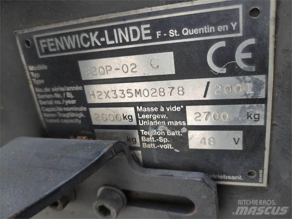 Linde E20P-02-335 Elektriskie iekrāvēji