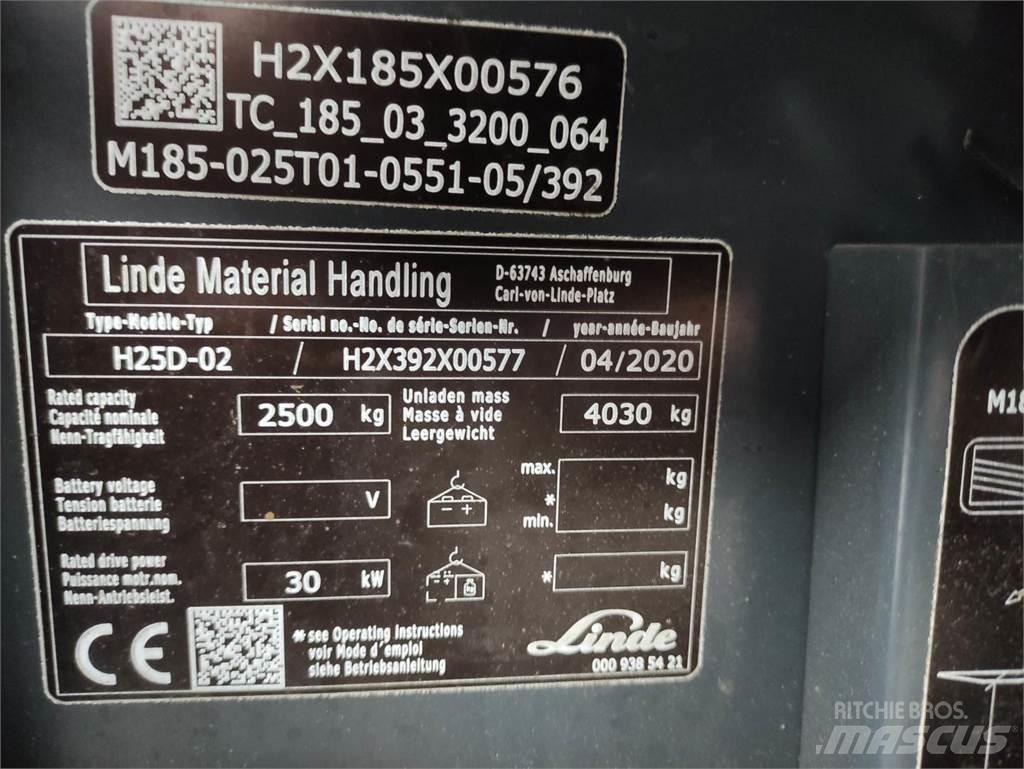 Linde H25D-02-392 EVO Tehnika ar dīzeļa dzinēju