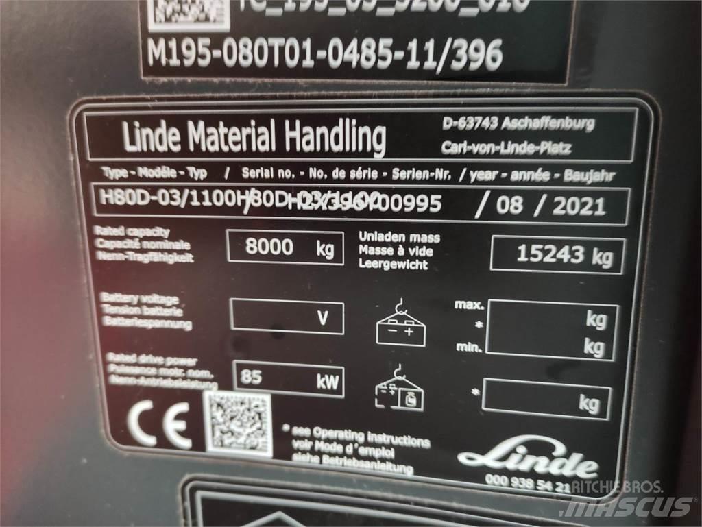 Linde H80D-1100-03-396 Tehnika ar dīzeļa dzinēju