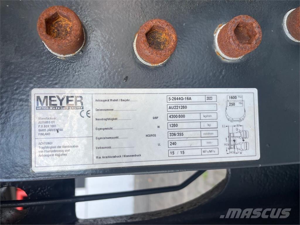 Meyer 5-2644G-16A Iekraušanas tehnika- Citi