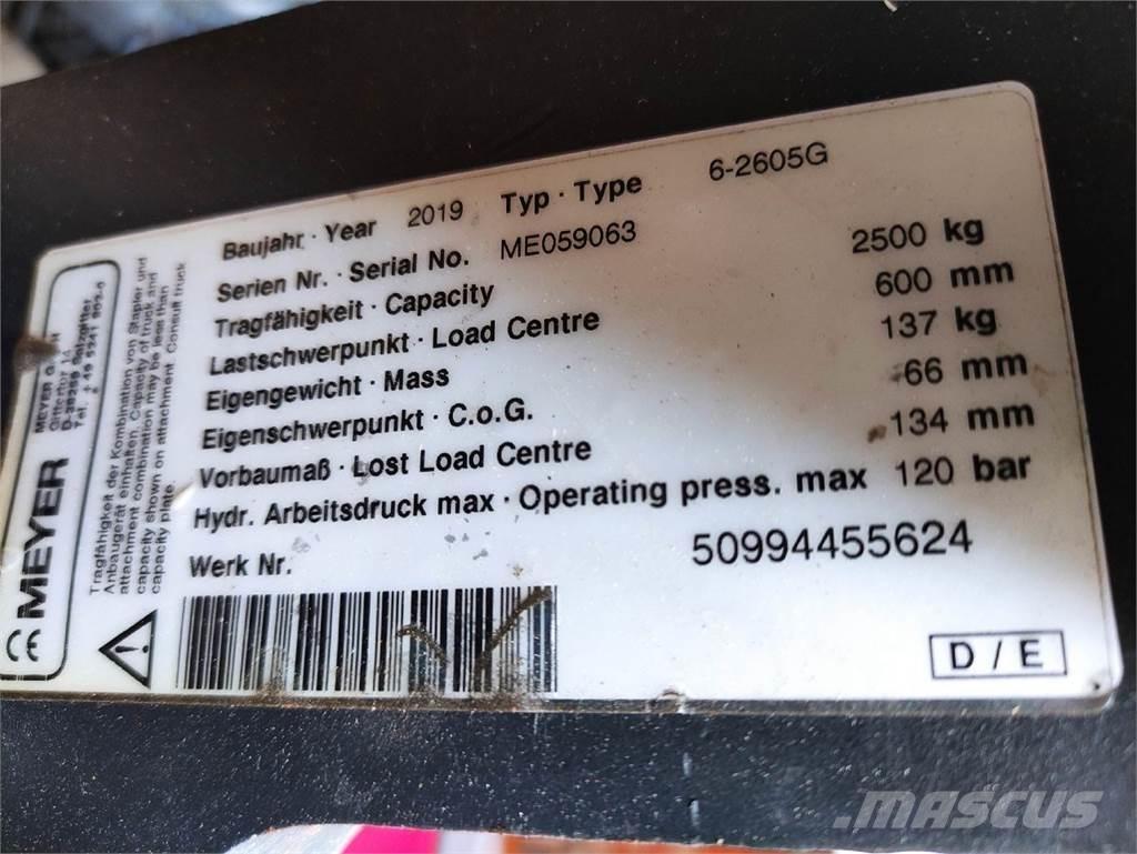 Meyer 6-2605G Iekraušanas tehnika- Citi