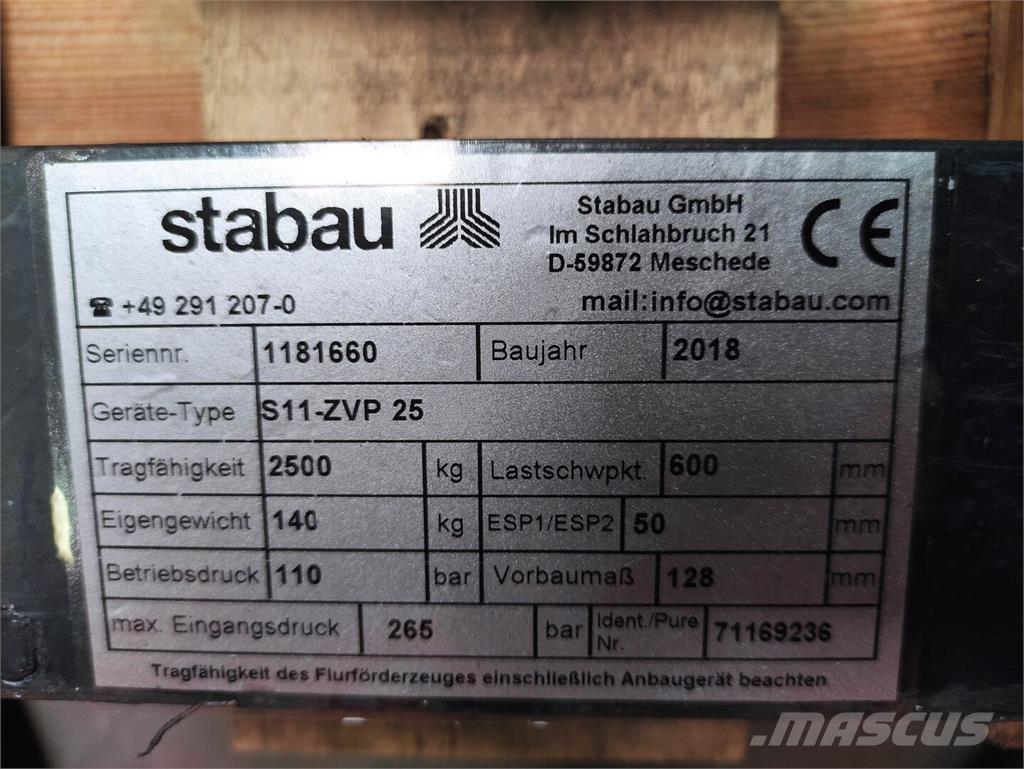 Stabau S11-ZVP25 Iekraušanas tehnika- Citi