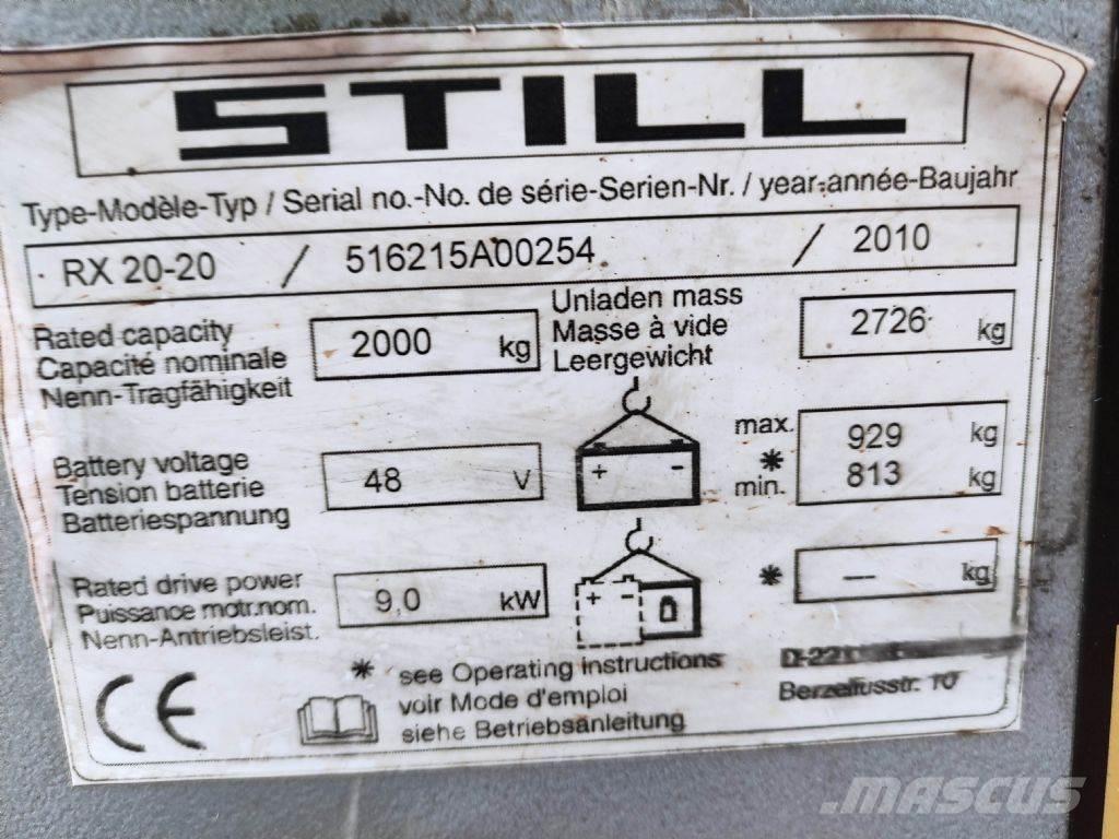 Still RX20-20 Elektriskie iekrāvēji