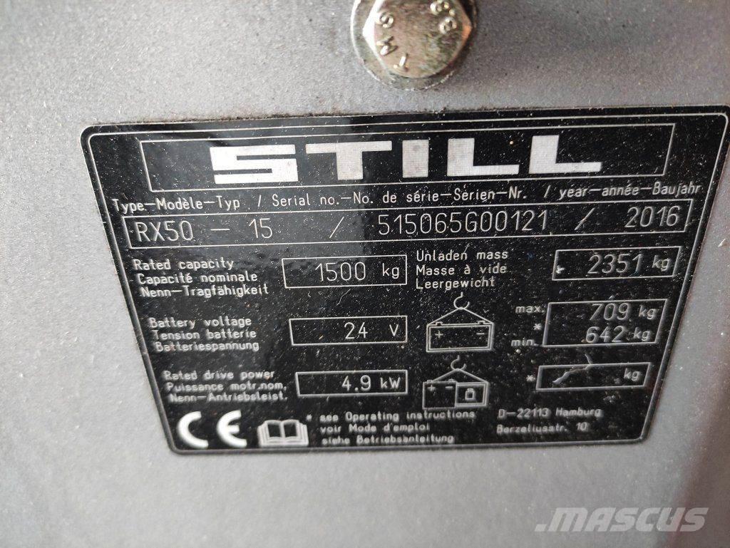 Still RX50-15 Elektriskie iekrāvēji