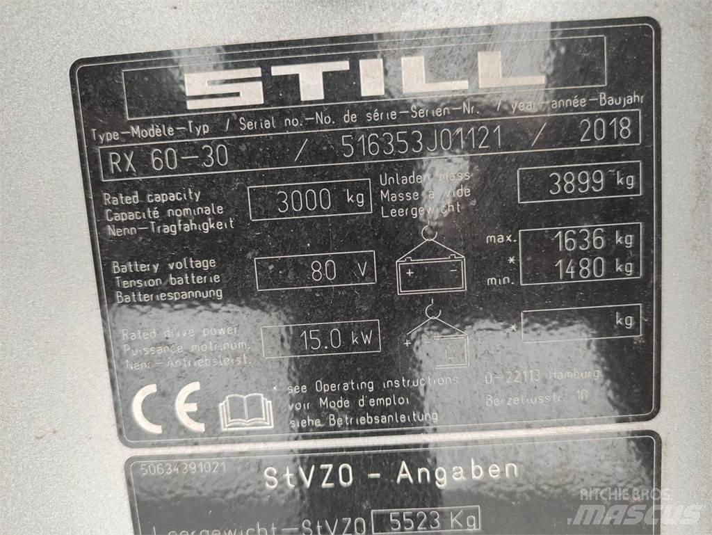 Still RX60-30 Elektriskie iekrāvēji