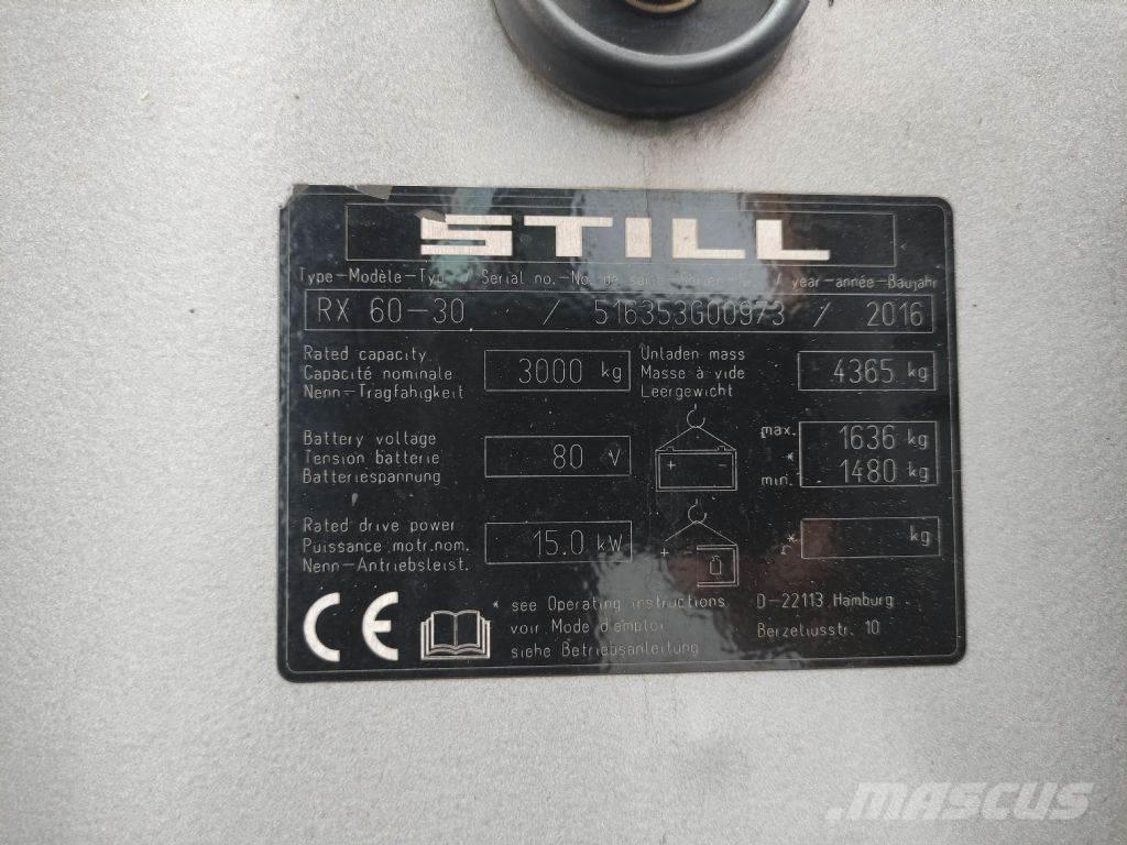 Still RX60-30 Elektriskie iekrāvēji