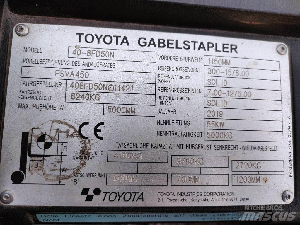 Toyota 40-8FD50N Tehnika ar dīzeļa dzinēju