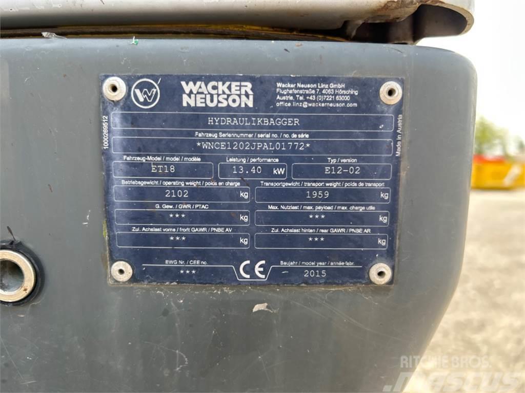 Wacker Neuson ET 18 VDS Mini ekskavatori < 7 t
