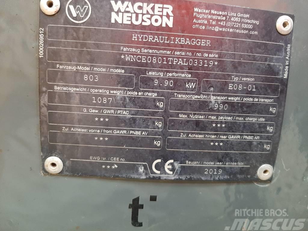 Wacker Neuson 803 Mini ekskavatori < 7 t