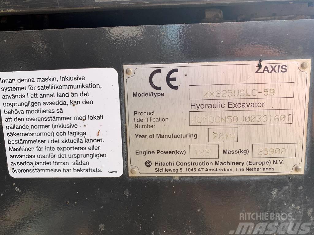 Hitachi ZX 225 USLC - 5B Kāpurķēžu ekskavatori