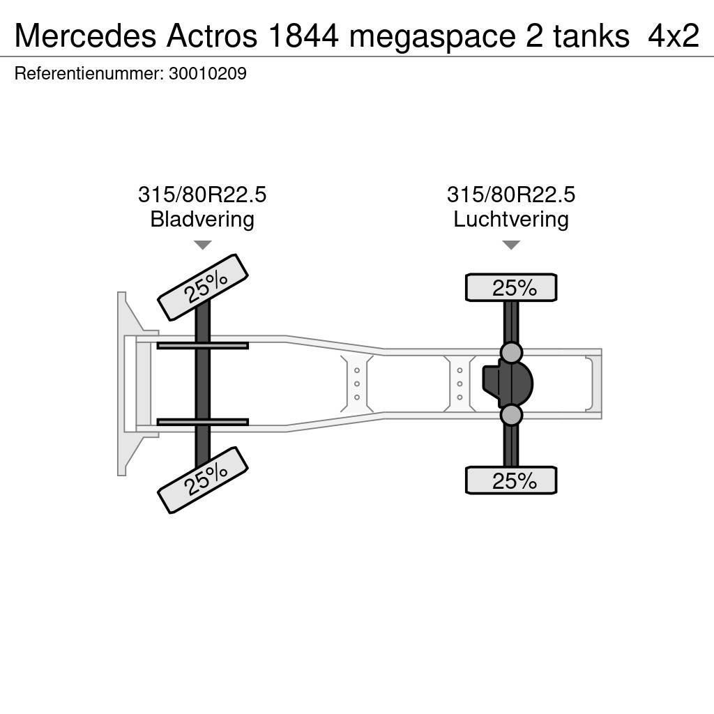 Mercedes-Benz Actros 1844 megaspace 2 tanks Vilcēji