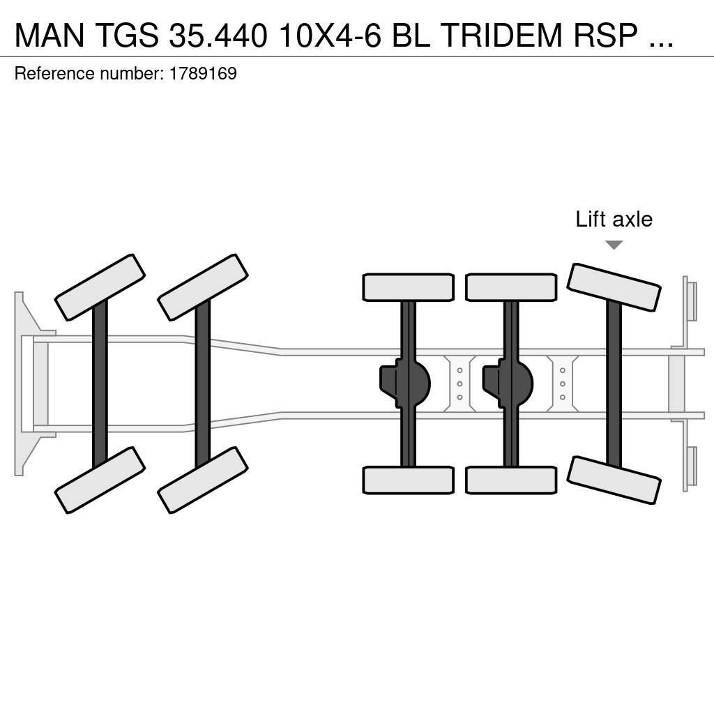 MAN TGS 35.440 10X4-6 BL TRIDEM RSP SAUGBAGGER/SUCTION Combi / vacuum trucks