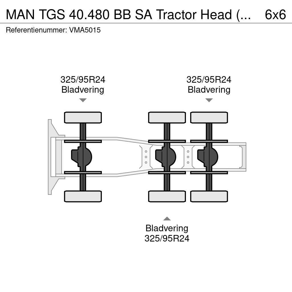 MAN TGS 40.480 BB SA Tractor Head (15 units) Vilcēji