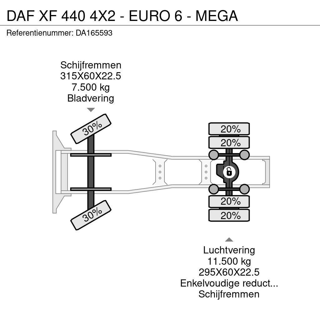 DAF XF 440 4X2 - EURO 6 - MEGA Vilcēji