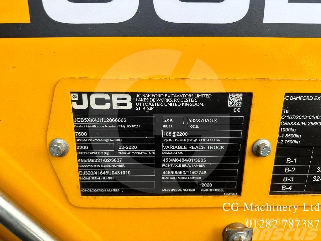 JCB 532-70 Agri Super Lauksaimniecības pacēlāji