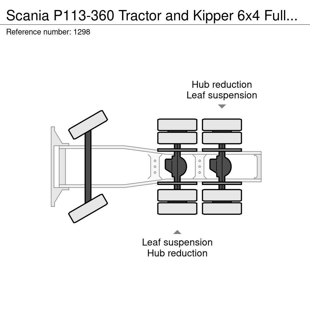 Scania P113-360 Tractor and Kipper 6x4 Full Steel Suspens Vilcēji