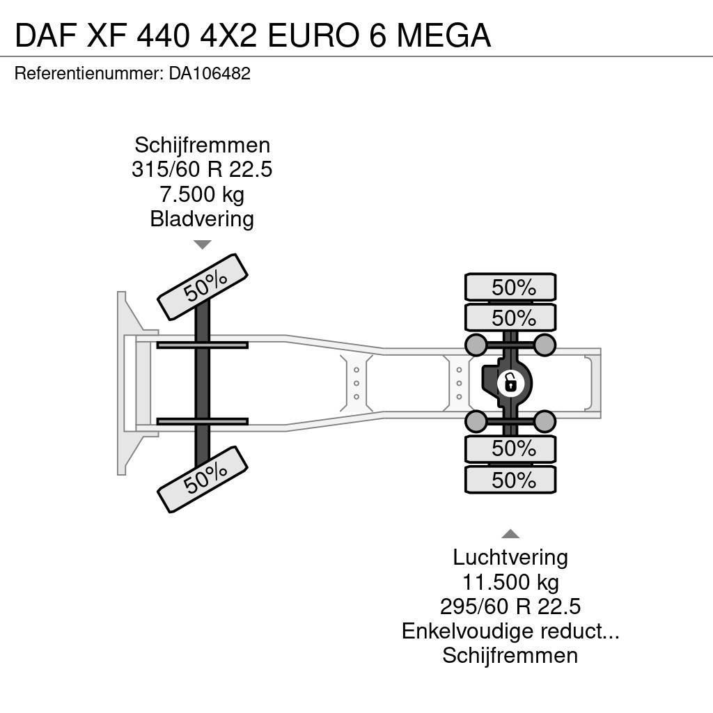 DAF XF 440 4X2 EURO 6 MEGA Vilcēji