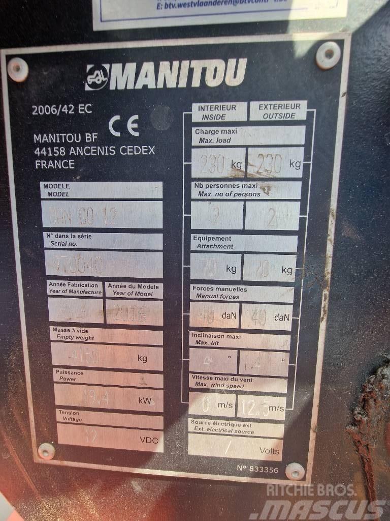 Manitou Mango 12 Strēles pacēlāji