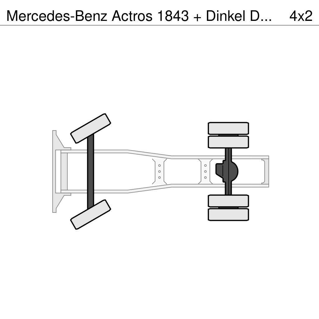 Mercedes-Benz Actros 1843 + Dinkel DTSAV 28000 Dieplader Vilcēji