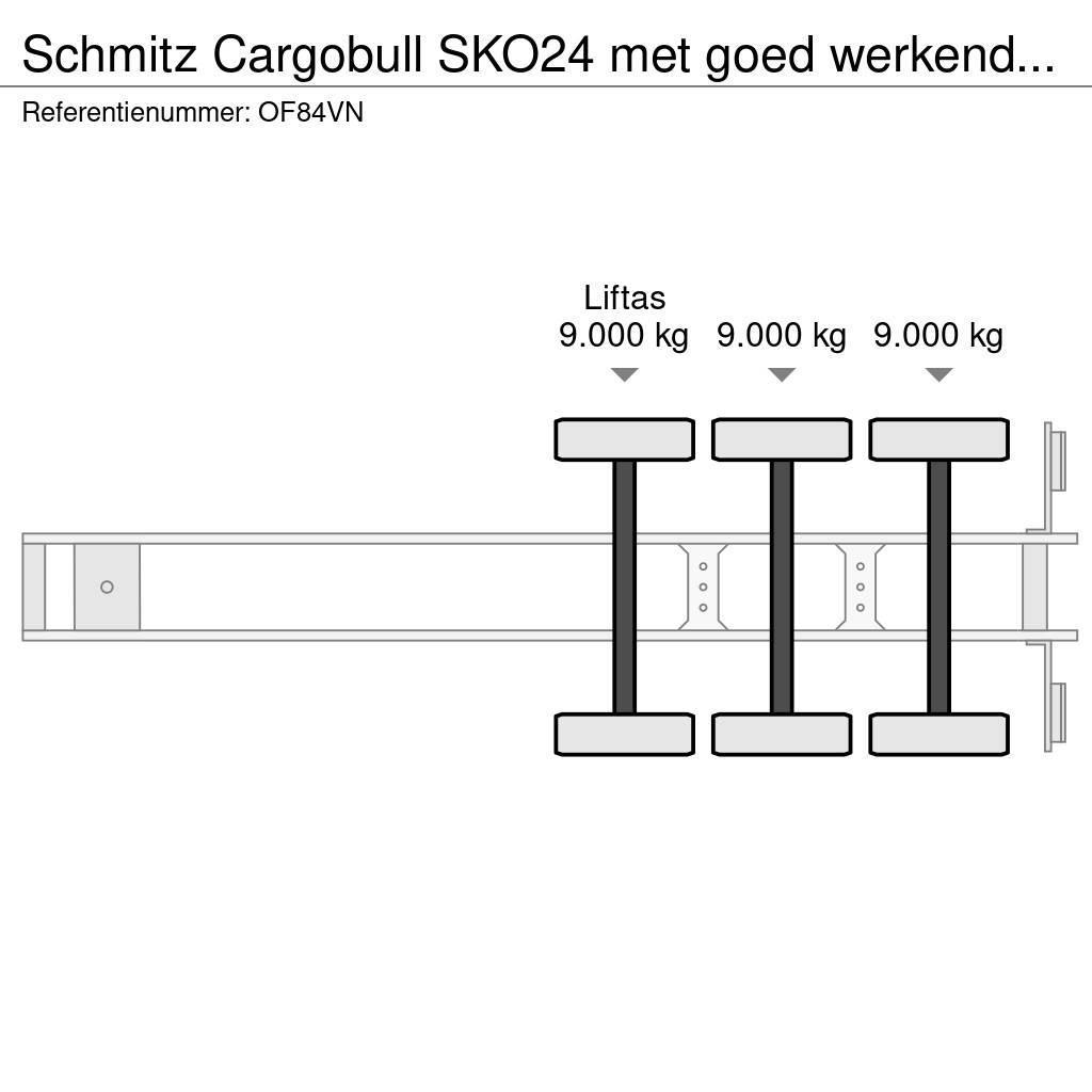 Schmitz Cargobull SKO24 met goed werkende carrier vector koelmotor, Piekabes ar temperatūras kontroli