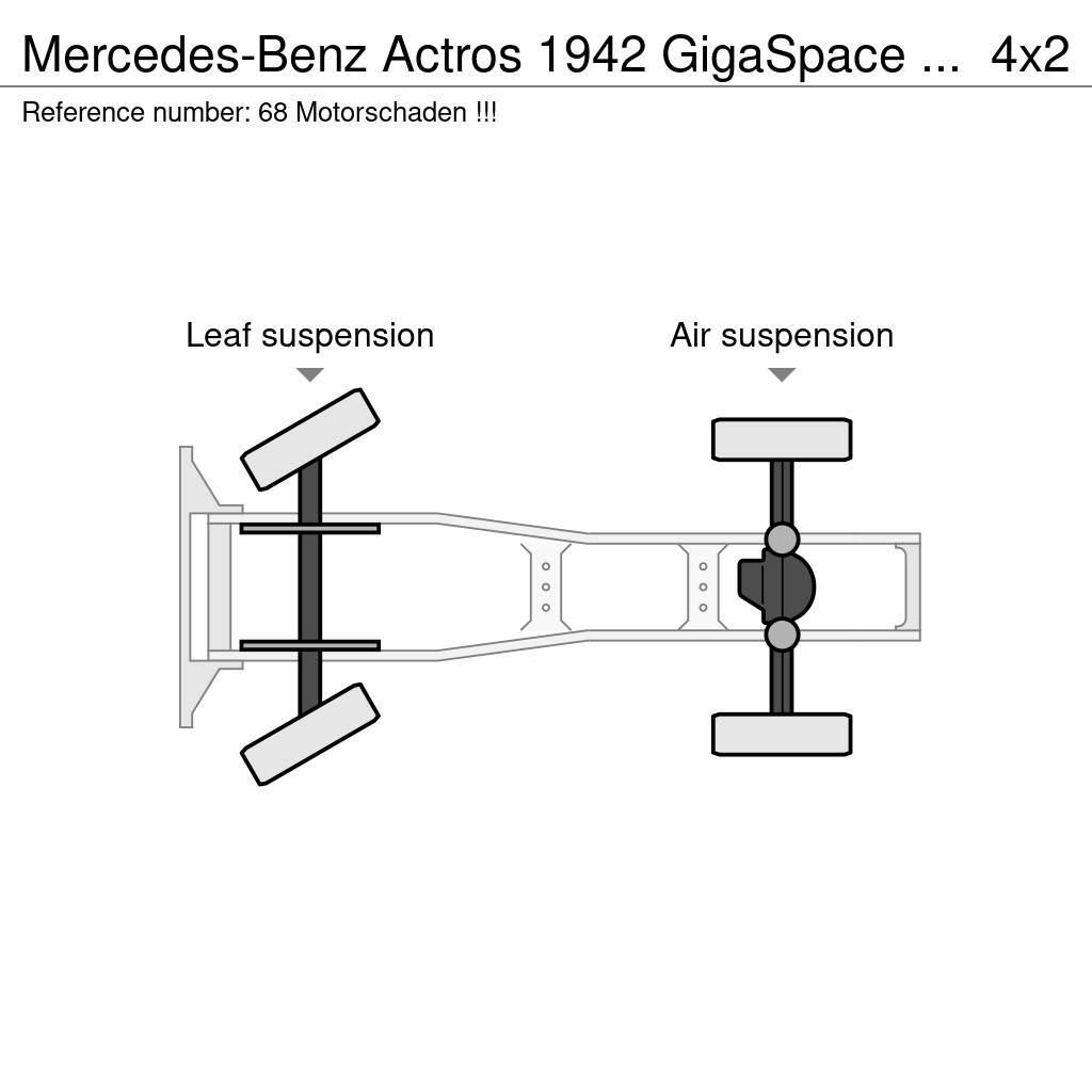 Mercedes-Benz Actros 1942 GigaSpace / Motorschaden !!! Vilcēji