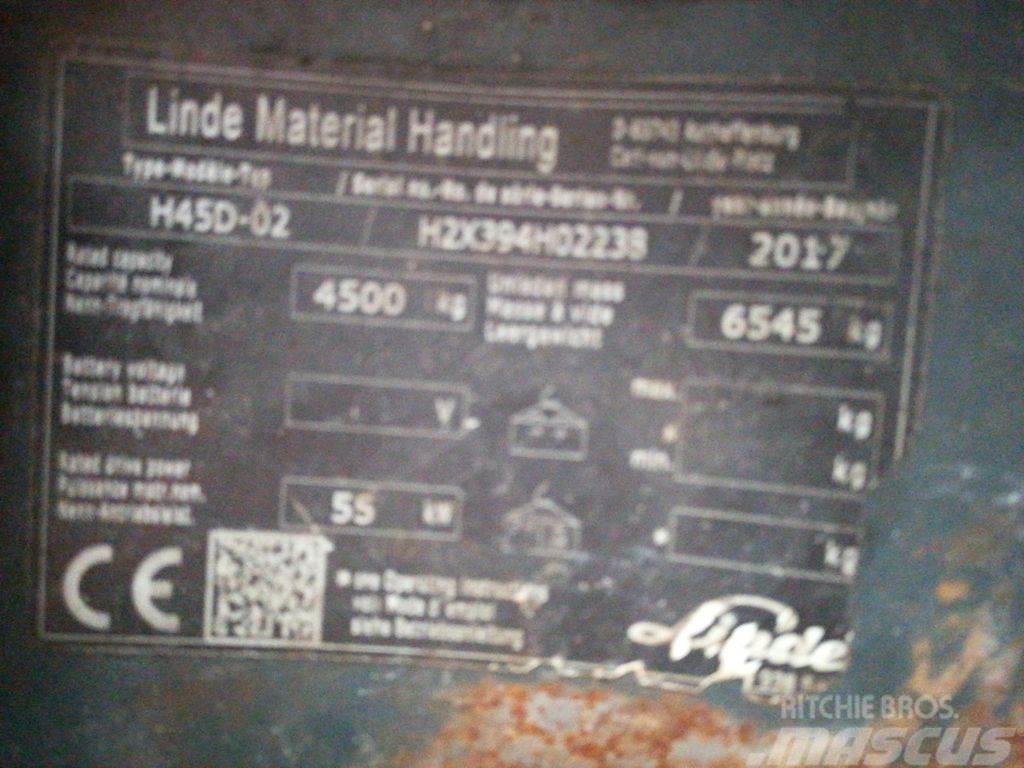 Linde H45D-02 Tehnika ar dīzeļa dzinēju