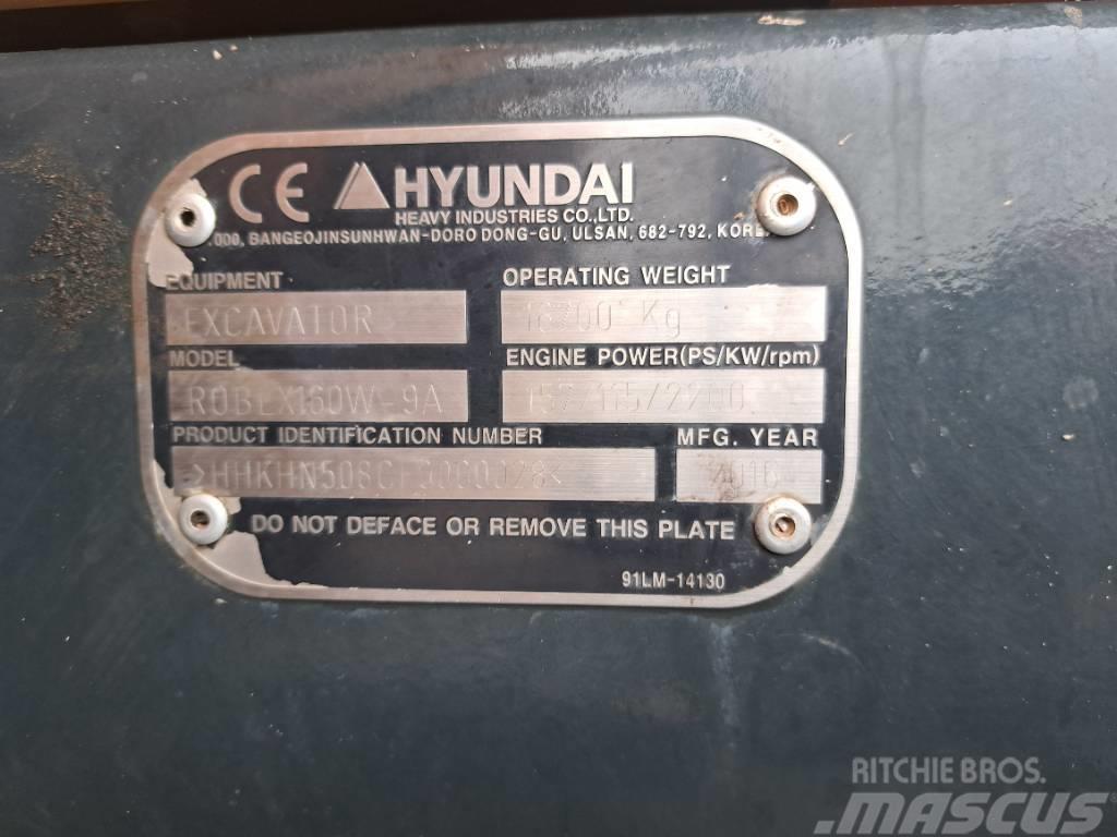 Hyundai R160W-9A Ekskavatori uz riteņiem